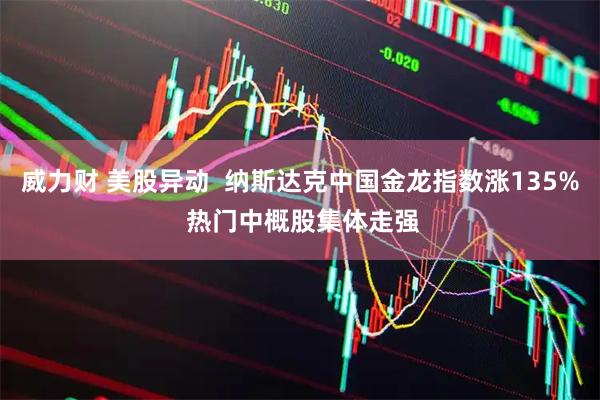 威力财 美股异动  纳斯达克中国金龙指数涨135% 热门中概股集体走强